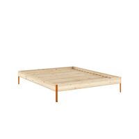 Core Bed Frame 160x200 Raw/Solar Orange