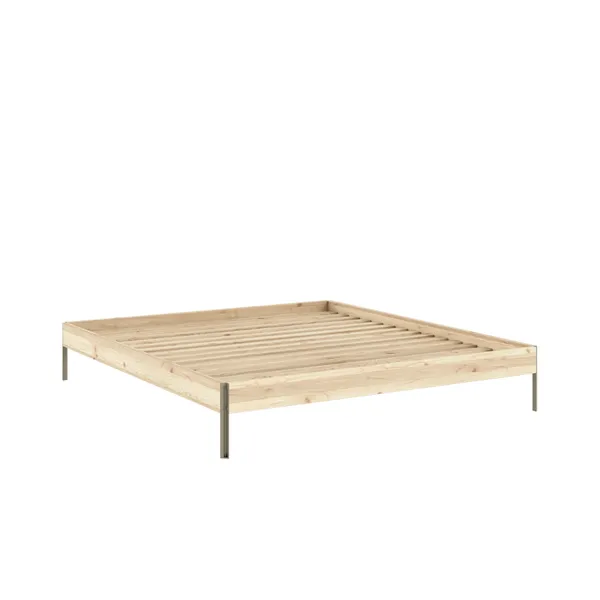 Core Bed Frame 180x200 Raw/Sage Green
