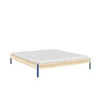 Core Bed Frame 180x200 Raw/Vivid Blue