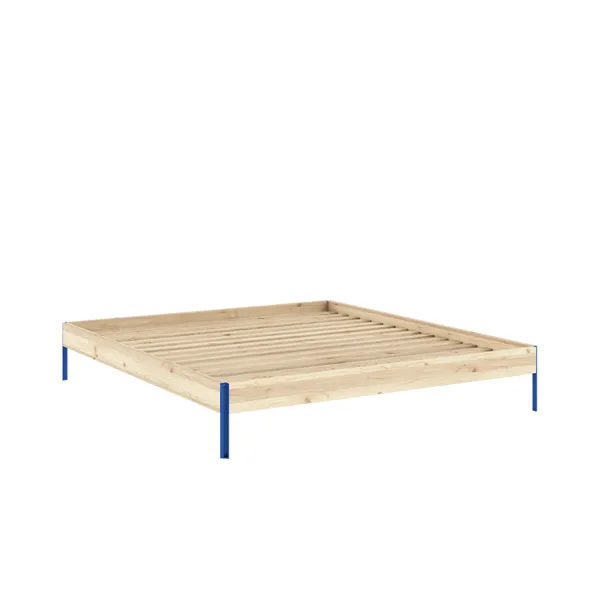 Core Bed Frame 180x200 Raw/Vivid Blue