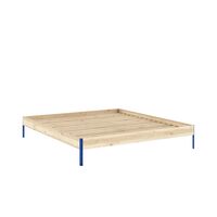 Core Bed Frame 180x200 Raw/Vivid Blue