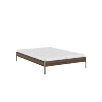 Core Bed Frame 140x200 Carob Brown/Sage Green