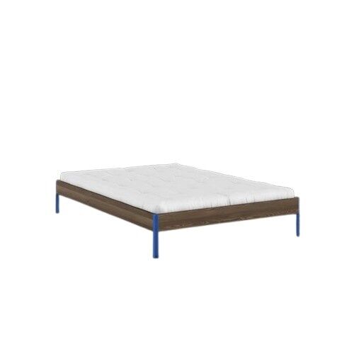 Core Sengeramme 140×200 Johannesbrunt/livlig Blå