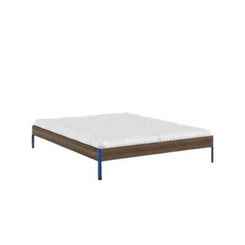 Core Sengeramme 160×200 Johannesbrunt/livlig Blå