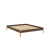 Core Bedframe 160x200 Cm, Carobbruin/ Oranje