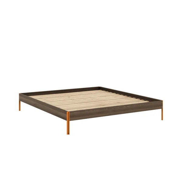 Core Bed Frame 180x200 Carob Brown/Solar Orange