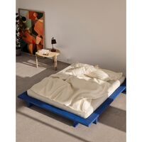 Estructura de Cama Japan 140x200 Azul Vivo