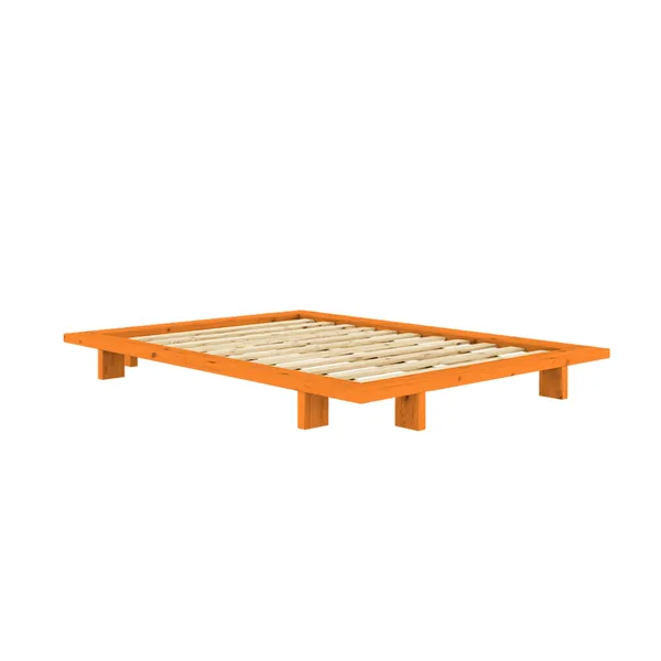 Japan Bed Frame 140x200 Solar Orange