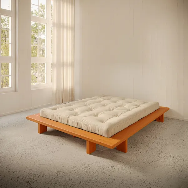 Japan Bed Frame 160x200 Solar Orange