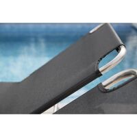 Amigo Sunbed With Armrests Sage Green