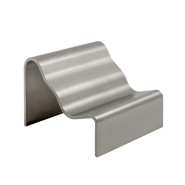 Dream View Bank 100 cm Geborsteld Aluminium