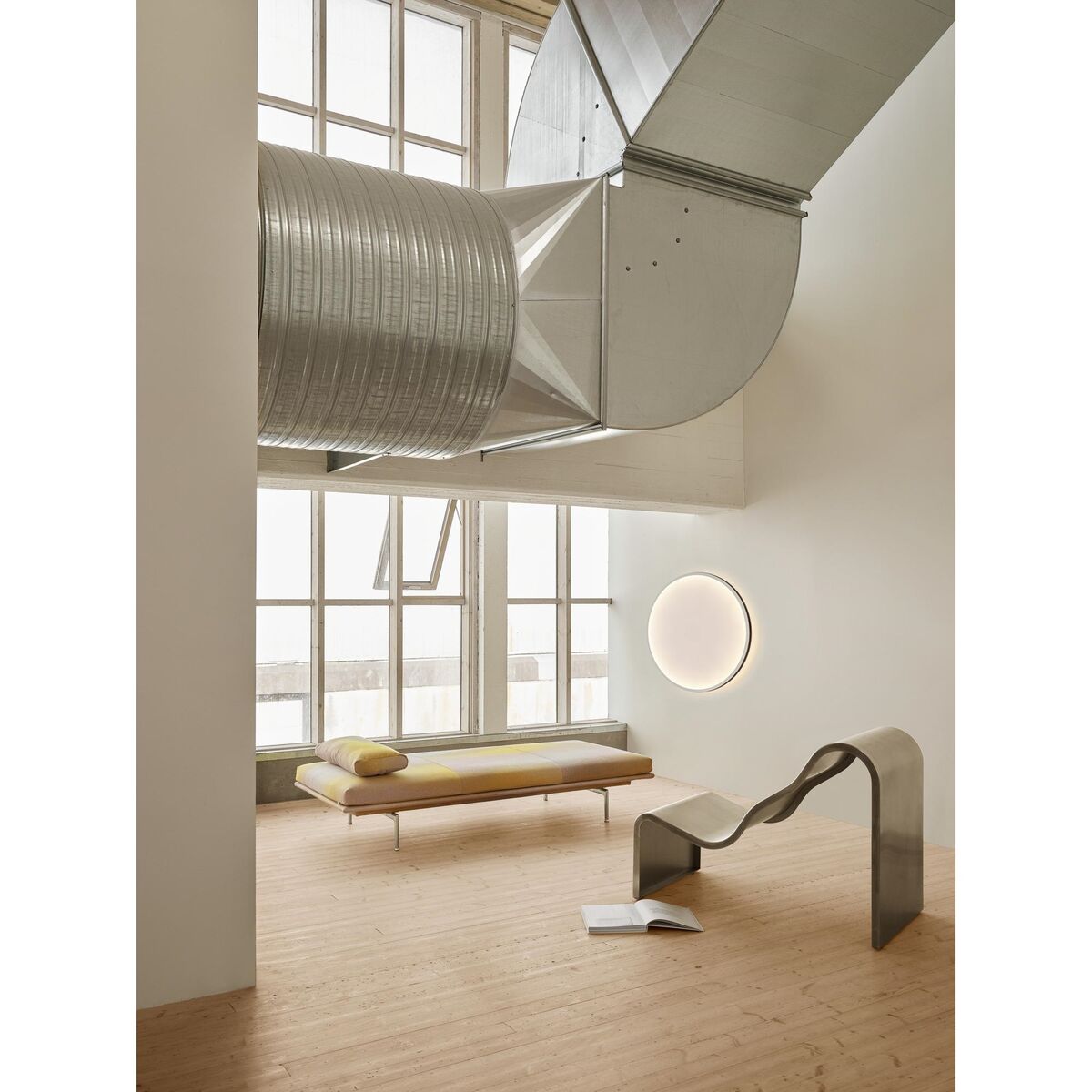 Dream View Benk 100 cm Børstet Aluminium