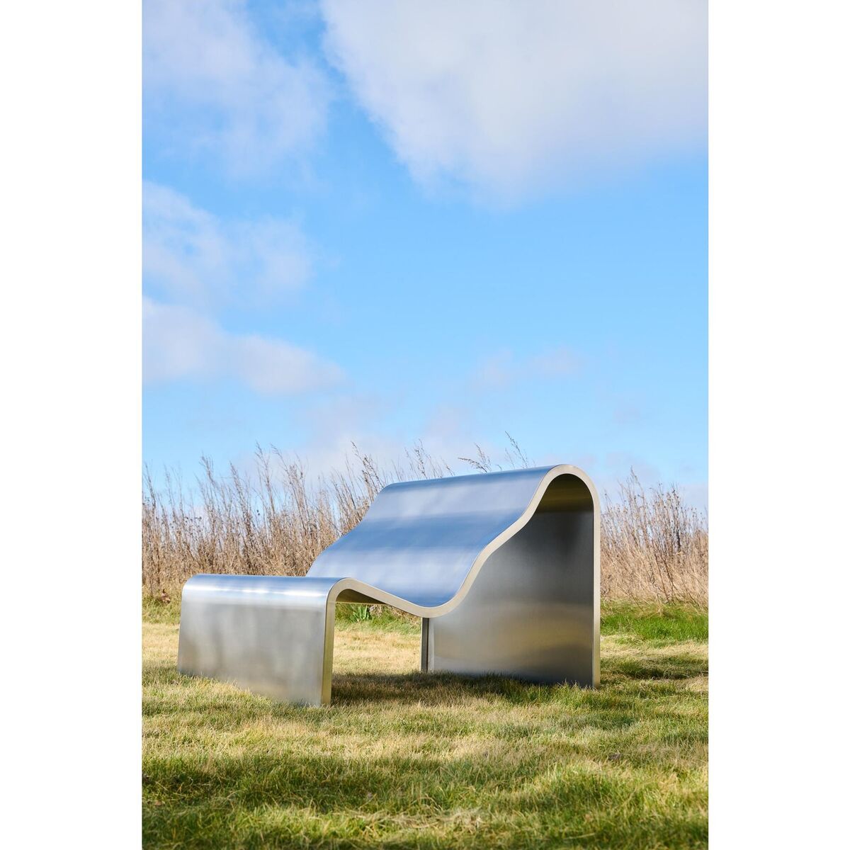 Dream View Benk 100 cm Børstet Aluminium