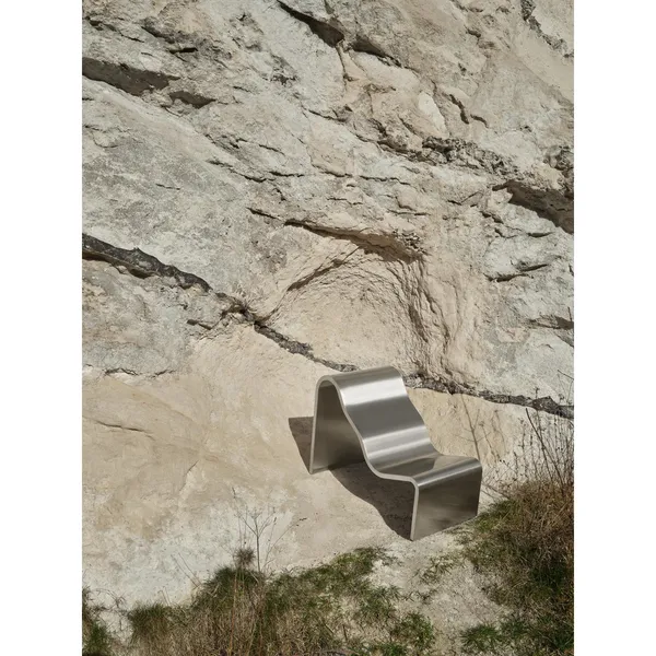Dream View Bench 60 cm Brushed Aluminum