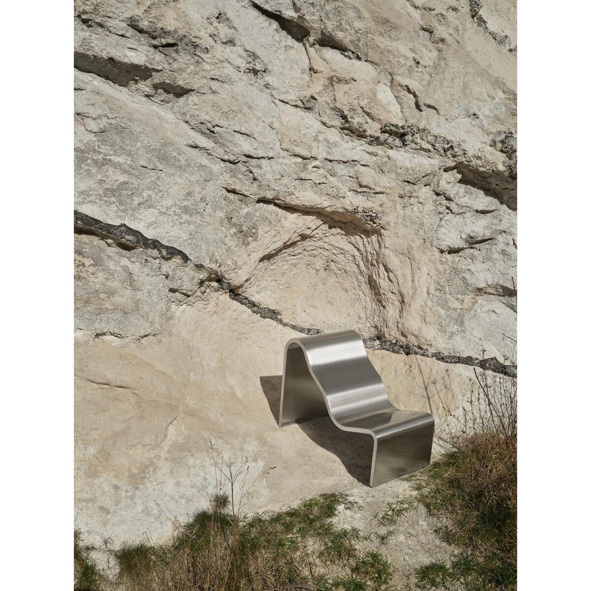 Dream View Bank 60 cm Geborsteld Aluminium