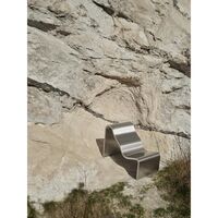 Dream View Bank 60 cm Geborsteld Aluminium