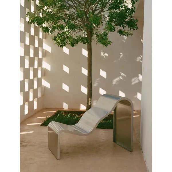 Dream View Bench 60 cm Brushed Aluminum