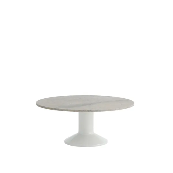 Center Dining Table Ø90 Gray Marble/ Gray