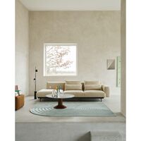 Center Dining Table Ø90 Gray Marble/ Gray
