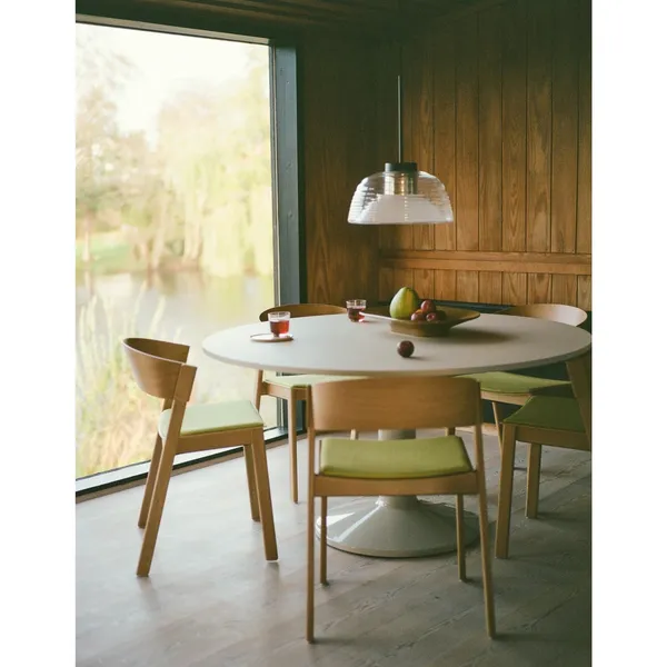 Center Dining Table Ø140 Gray Marble/ Gray