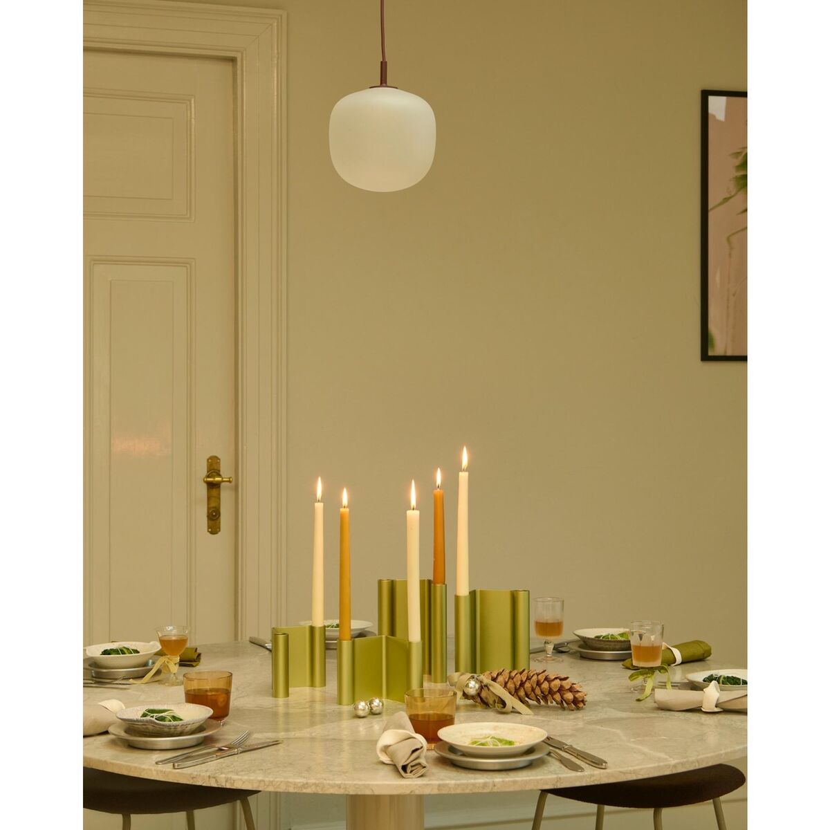 Candelabro Par H18 Negro
