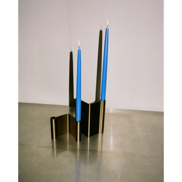 Pair Candlestick H18 Brown