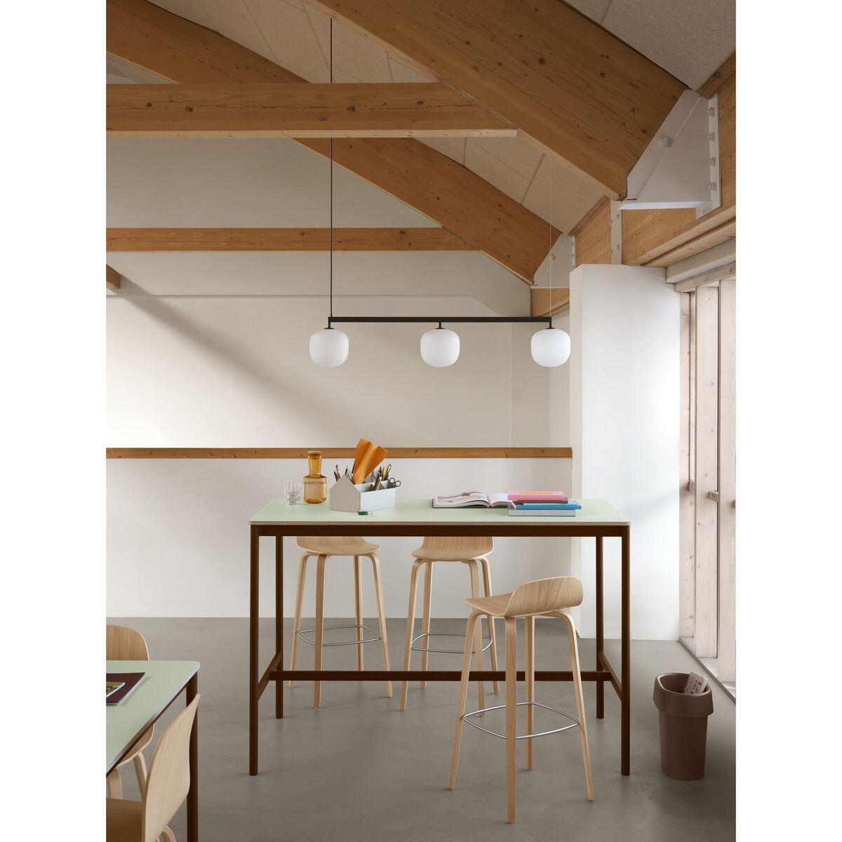 Rime Rail Taklampe Sort