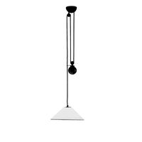 Aggregato Saliscendi Ø38 Pantalla Opal con Rosetón Extra Blanco