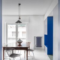 Aggregato Saliscendi Ø38 Pantalla Opal con Rosetón Extra Blanco