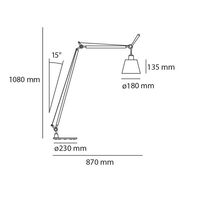 Basculante Reading Gulvlampe Pergament