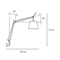 Tolomeo Basculante Væglampe Satin