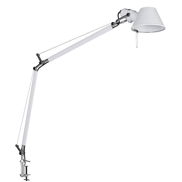 Tolomeo Bordslampa Vit med Kl&auml;mma