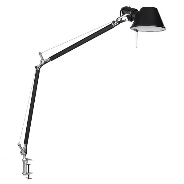 Lámpara de Mesa Tolomeo Negro con Clip