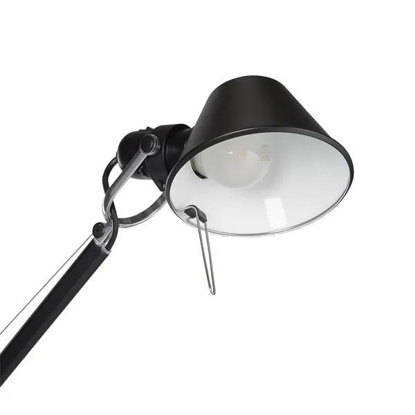Lámpara de Mesa Tolomeo Negro con Clip