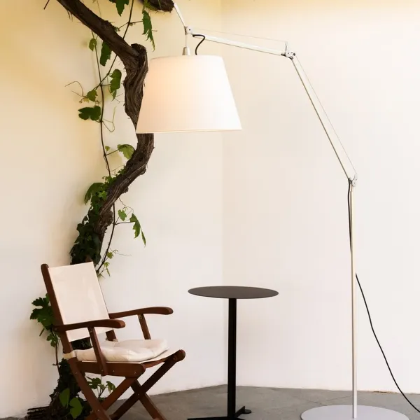 Tolomeo Mega Stehlampe Pergament 36 cm Lampenschirm