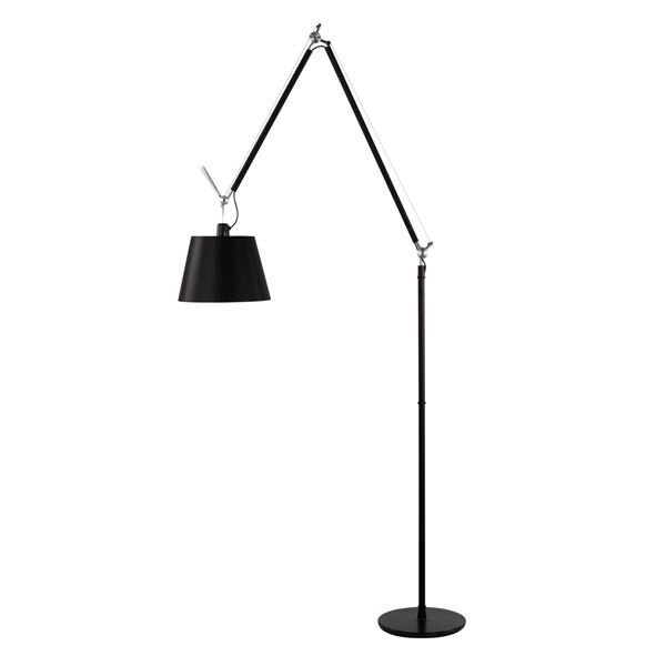 Tolomeo Mega Golvlampa Svart 32 cm Lampsk&auml;rm med Dimmer