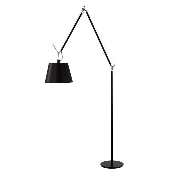 Tolomeo Mega Golvlampa Svart 36 cm Lampsk&auml;rm med Dimmer