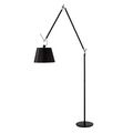 Tolomeo Mega Gulvlampe Sort 36 cm Skærm med Lysdæmper