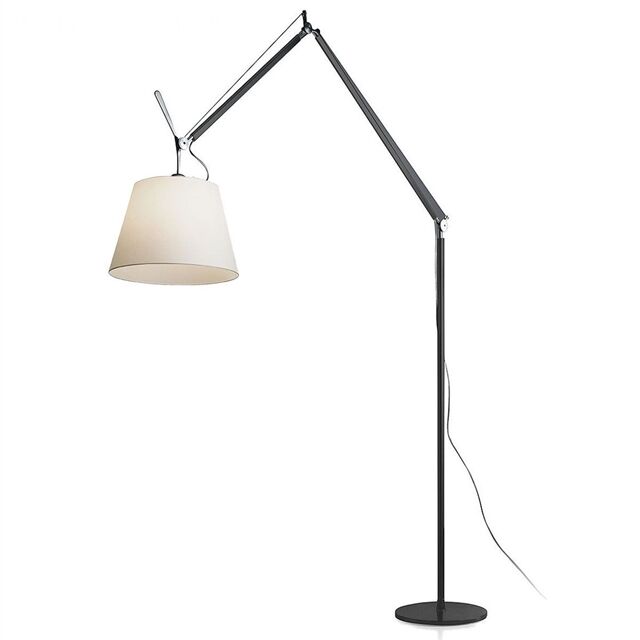 Tolomeo Mega Golvlampa Svart Stomme 32 cm Pergament med Lampsk&auml;rm