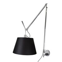 Tolomeo Mega Væglampe Sort/Sort Skærm 36cm