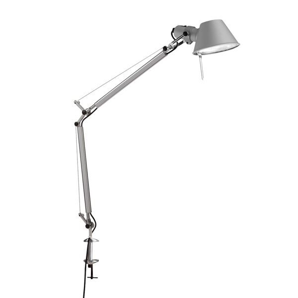 Tolomeo Mini Bordslampa Aluminium med Kl&auml;mma