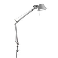 Tolomeo Mini Tischlampe Aluminium mit Klemme