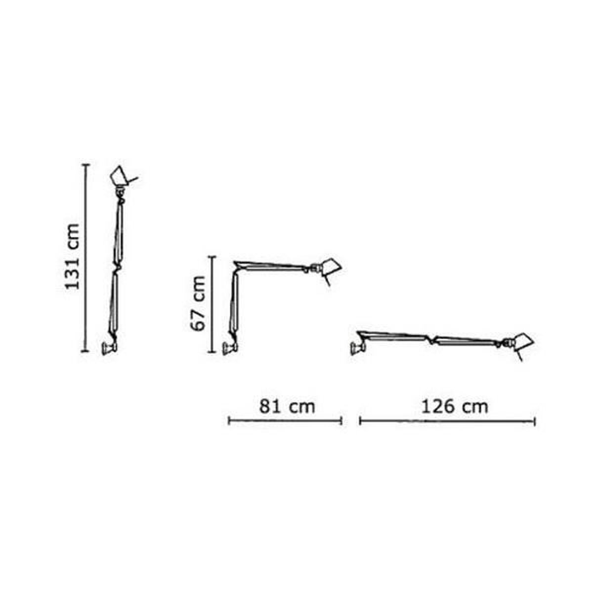 Tolomeo Wall Lamp Aluminum