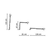 Tolomeo Wall Lamp Aluminum