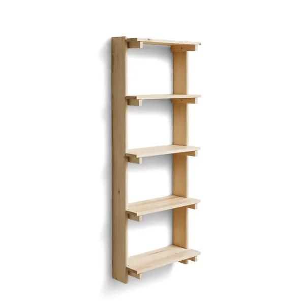 Beam Wall Shelf 5 Pine