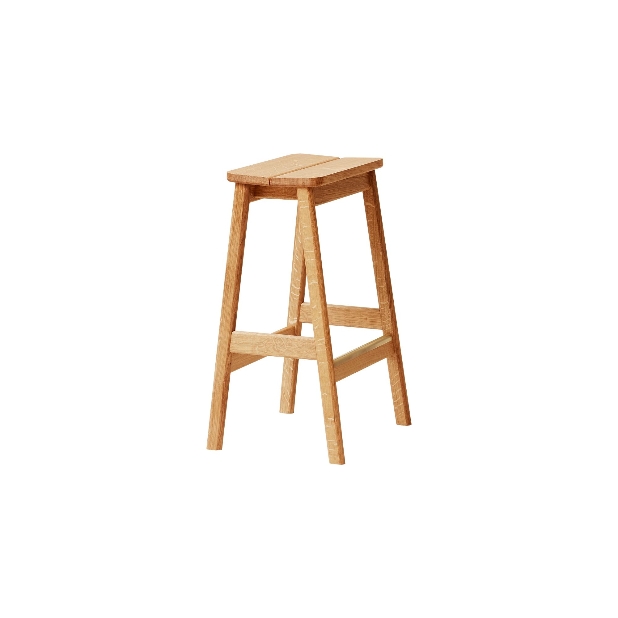 Tabouret de Bar Angulaire 65 en Chêne