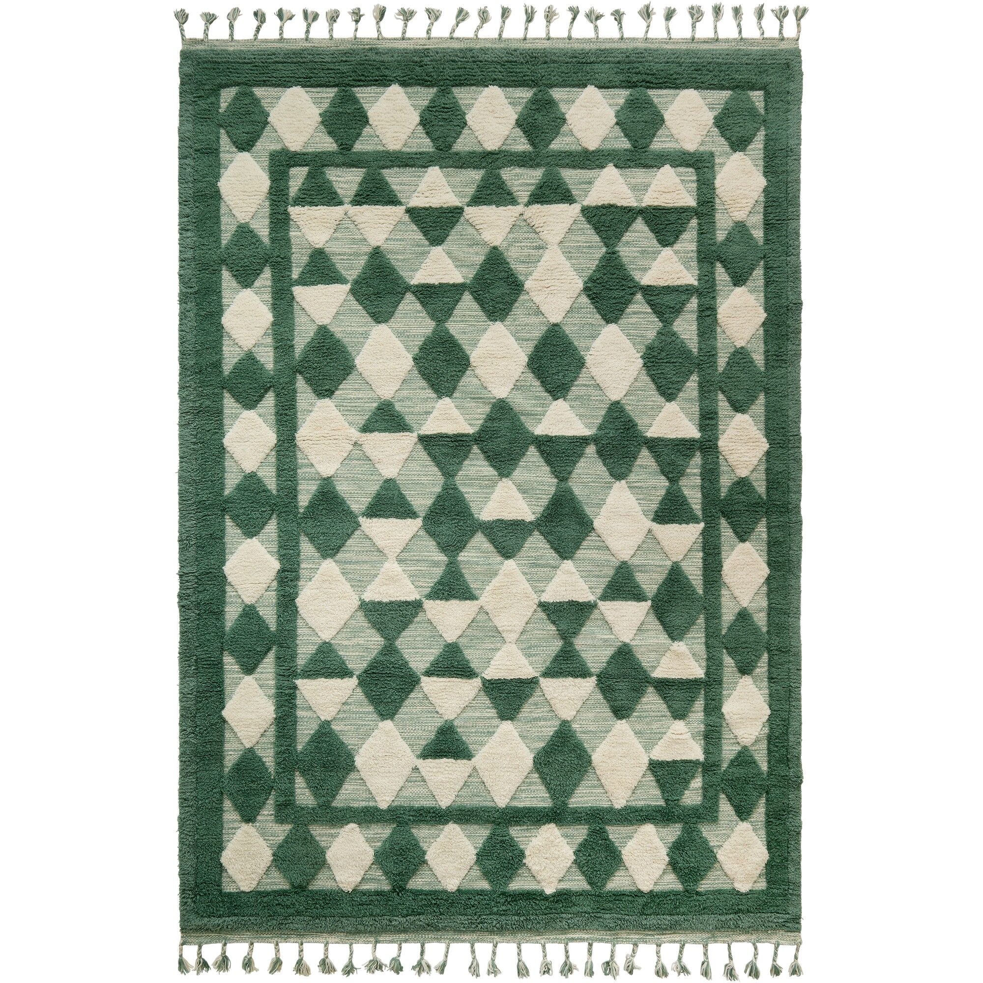 Oriental Grid Tapis 180x270 Vert