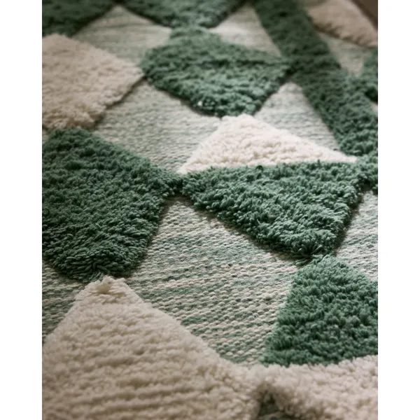 Oriental Grid Rug 250x350 Green