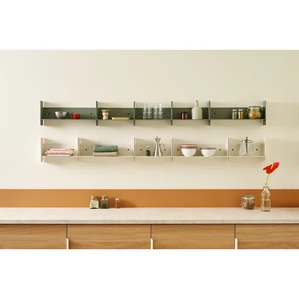 Étagère PLI en Acier 30 Cm, Blanc Crème