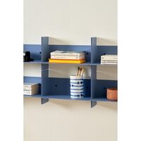 PLI Stålhylle 60 cm Steinblå